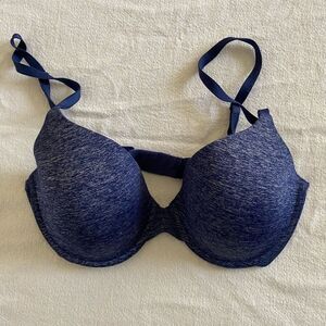 Victoria’s Secret blue uplift semi Demi bra size 34DD